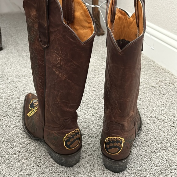 University of Baylor cowgirl boots brown size 8. New excellent condition - Picture 2 of 2